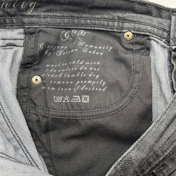 Citizens of Humanity Black Avedon Stretch Low Waist Skinny Leg Size 28 - Picture 10 of 16